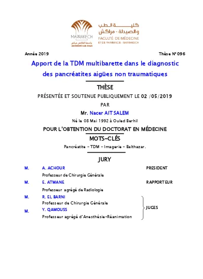 L Apport De La Tdm Dans La Tuberculose Thoracique Chez L Adulte A Propos De 40 Cas