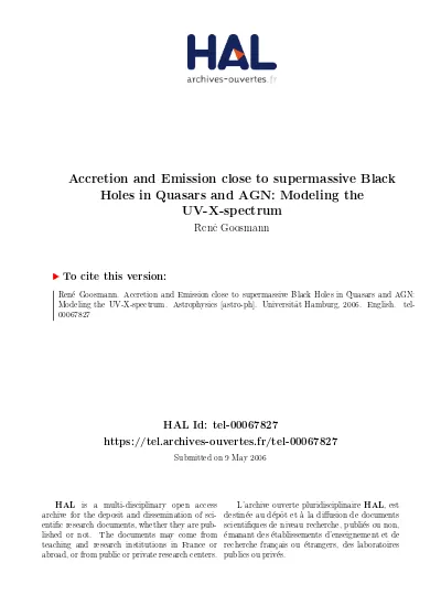 Accretion And Emission Close To Supermassive Black Holes In Quasars And Agn Modeling The Uv X Spectrum