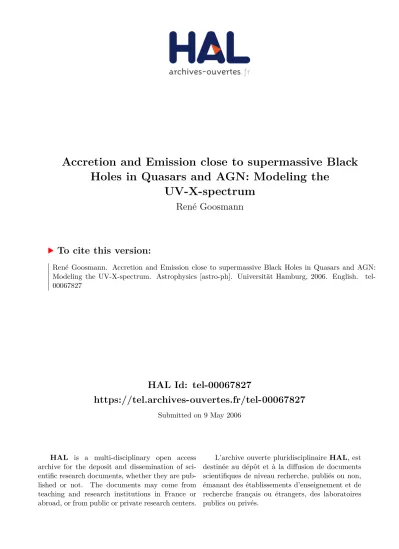 Accretion And Emission Close To Supermassive Black Holes In Quasars And Agn Modeling The Uv X Spectrum