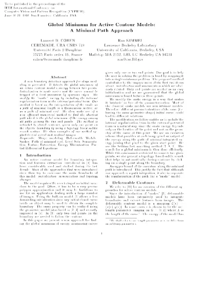 Multiple Contour Finding And Perceptual Grouping Using Minimal Paths