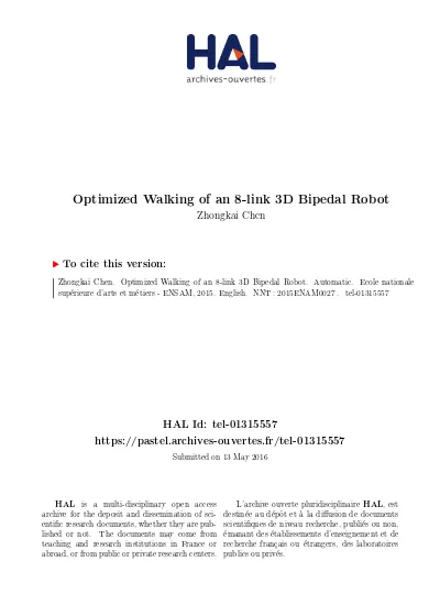 Estimation Of The Absolute Orientation Of A Five Link Walking Robot With Passive Feet